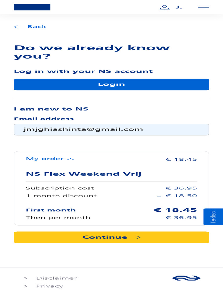 NS Flex Weekend Subscription Details | PDF