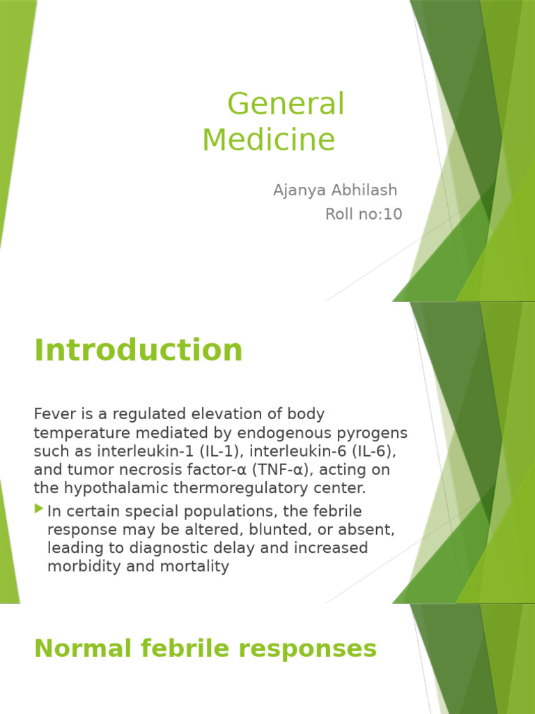 Presentation (4) | PDF | Fever | Medicine