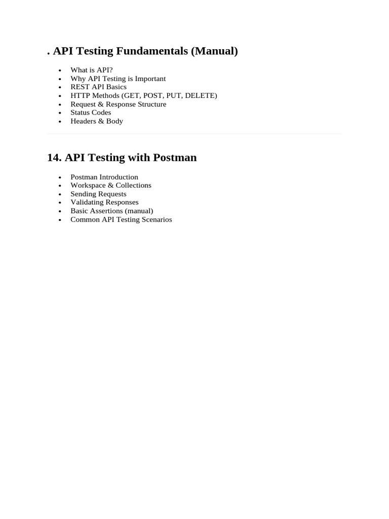 API Testing Basics with Postman Guide | PDF