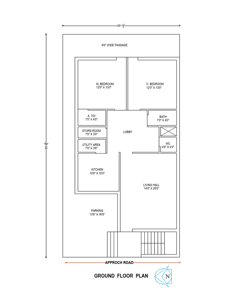 Ground Floor Plan Dimensions and Layout | PDF