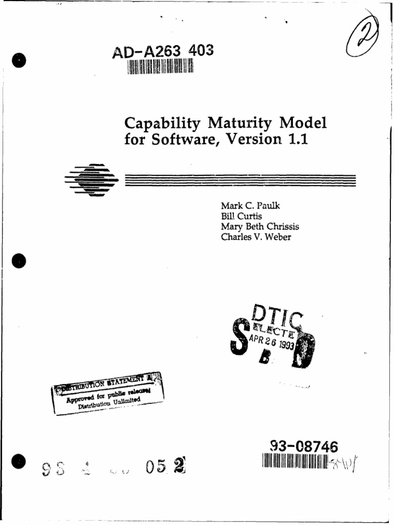 Capability Maturity Model for Software, Version 1.1 | PDF | Business ...