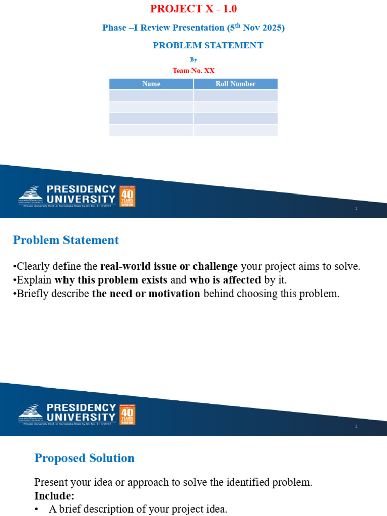 Project X Phase I Review Overview | PDF