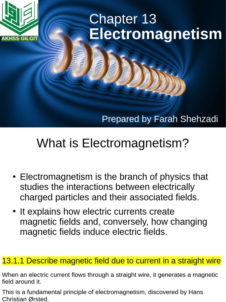 Understanding Electromagnetism Concepts | PDF | Magnetic Field ...