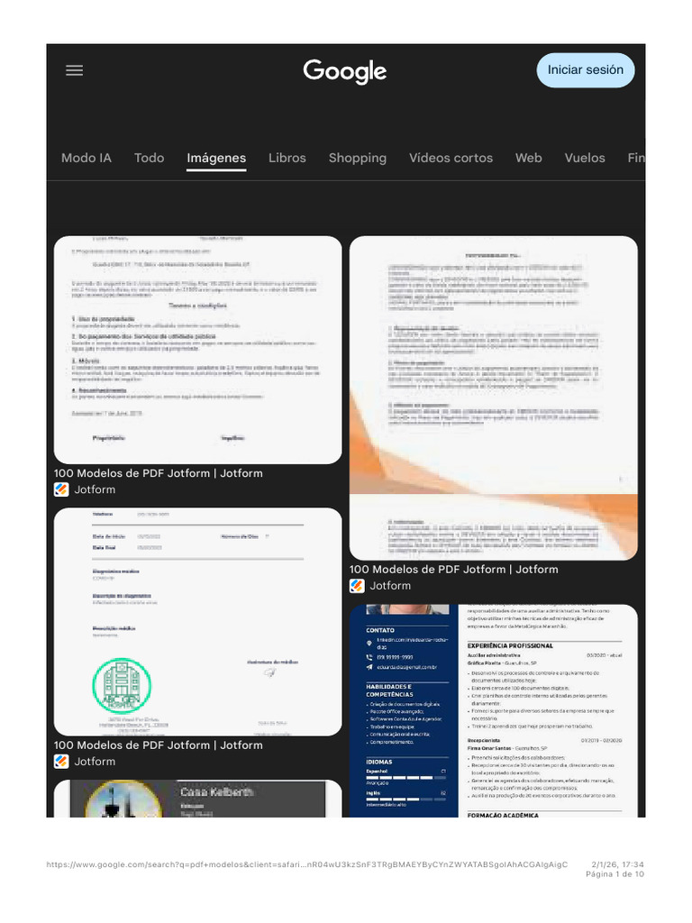 100 Modelos de PDF para Jotform | PDF