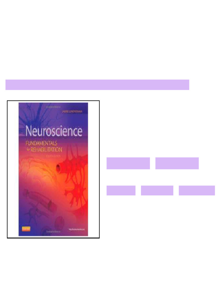 Test Bank for Neuroscience Fundamentals for Rehabilitation 4th Edition ...