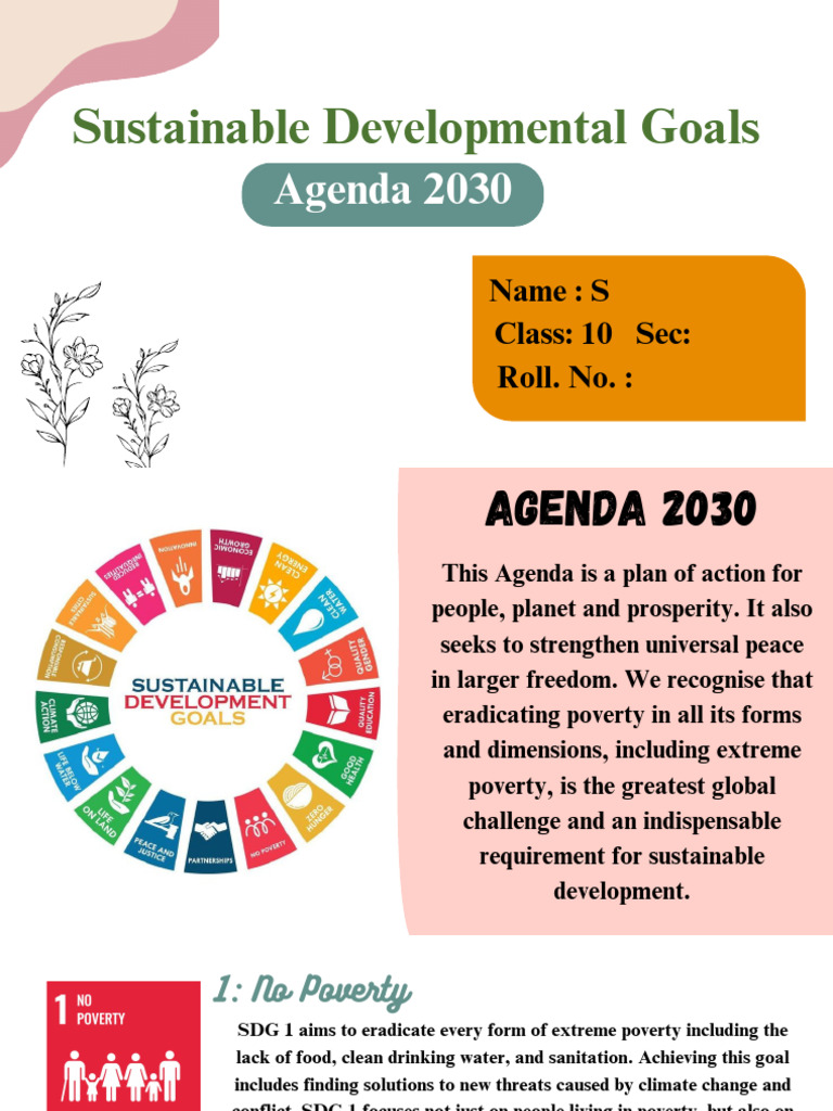 Overview of Sustainable Development Goals | PDF | Sustainability ...
