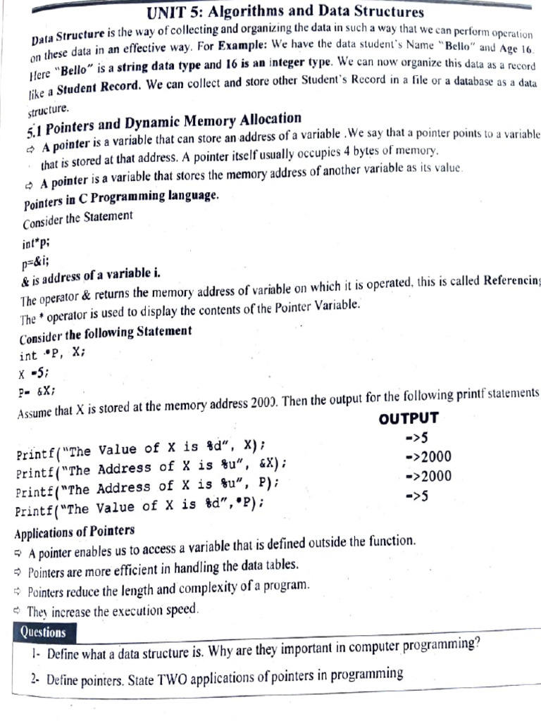 Understanding Pointers and Data Structures | PDF | Queue (Abstract Data ...
