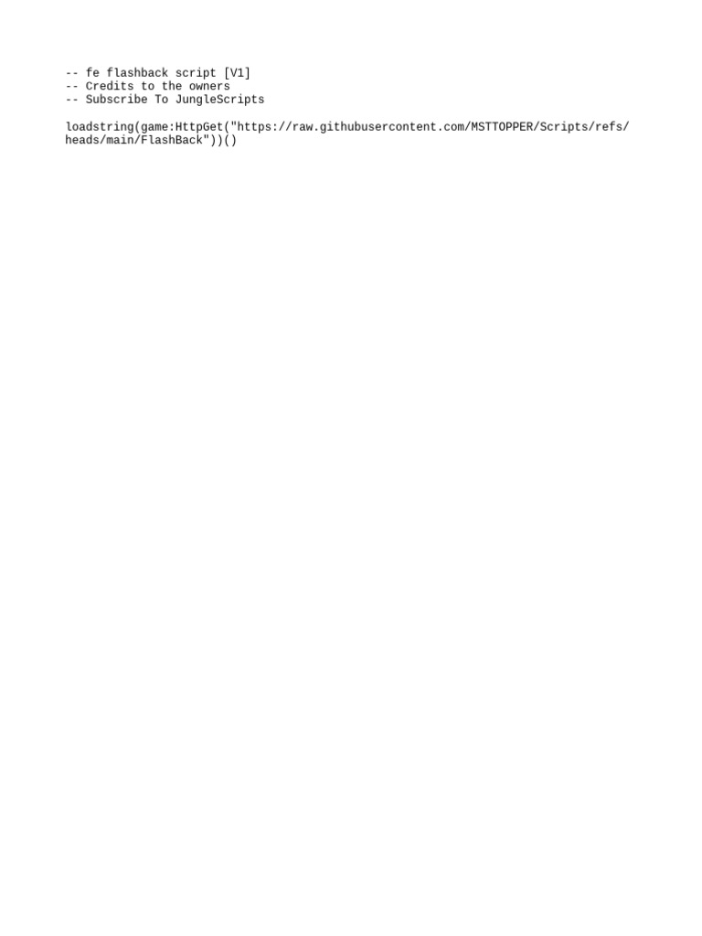 FE Flashback Script V1 | PDF