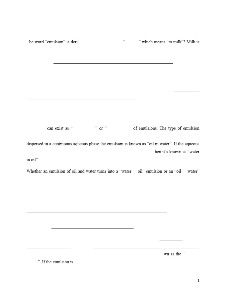 Emulsion Pdf Emulsion Pharmaceutical Sciences
