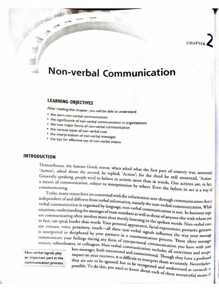 Non Verbal Communication | PDF