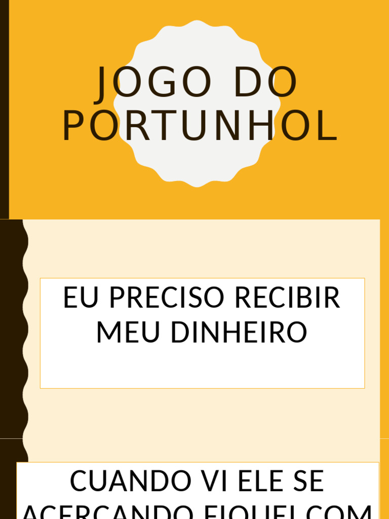 Jogo Do Portunhol | PDF