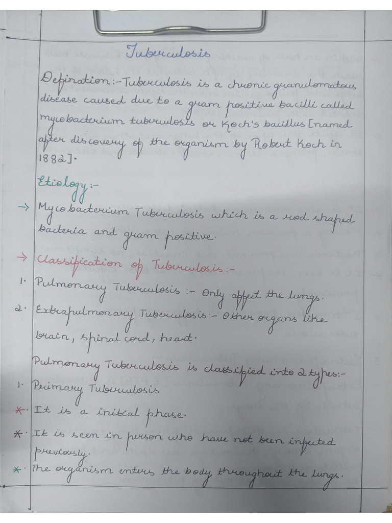Assignment on Tb | PDF