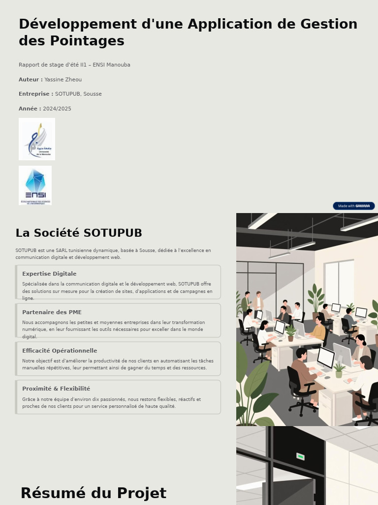 Application Web de Gestion des Pointages | PDF
