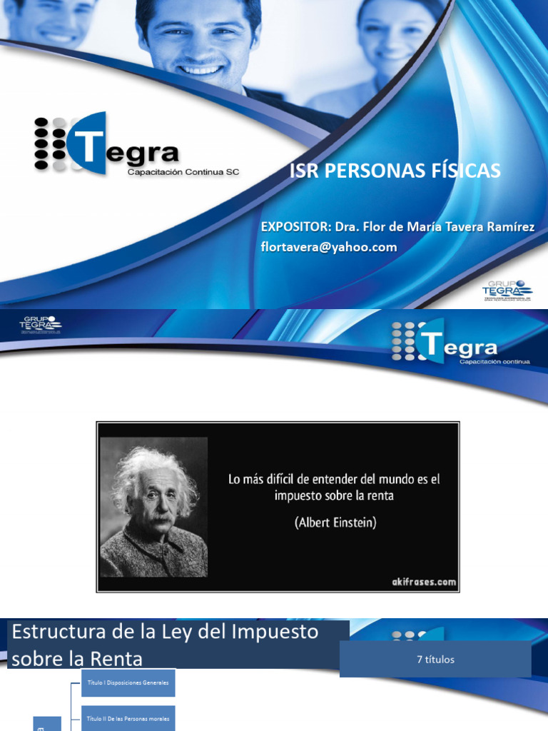 Estructura del ISR para Personas Físicas | PDF | Impuesto sobre la ...