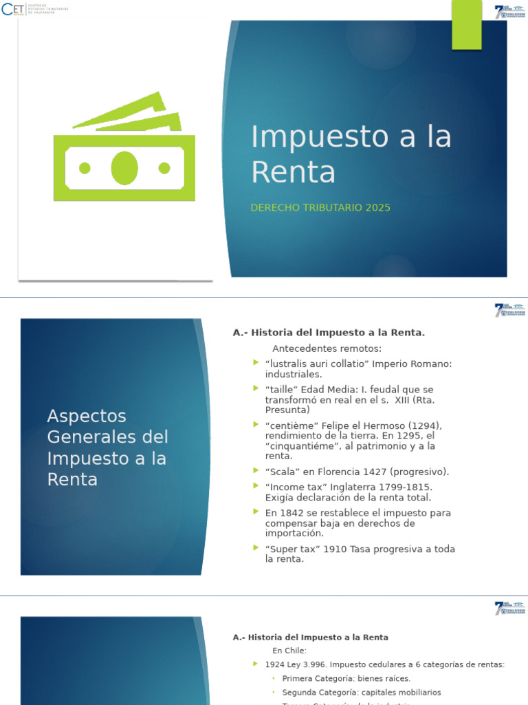 Historia y Estructura del Impuesto a la Renta | PDF | Impuestos ...