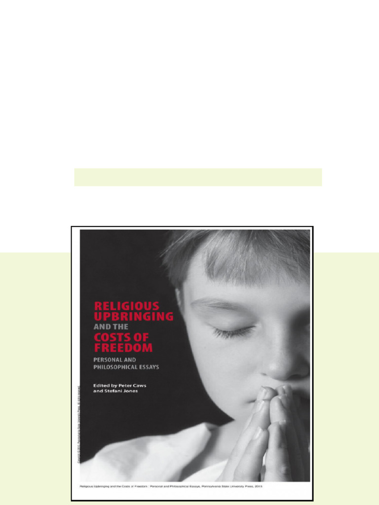(Ebook) Religious Upbringing and the Costs of Freedom : Personal and ...