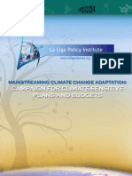 Mainstreaming Climate Change Adaptation Through Climate-Sensitive Plans and Budgets