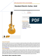 Gibson Les Paul Standard Electric Guitar, Gold Top