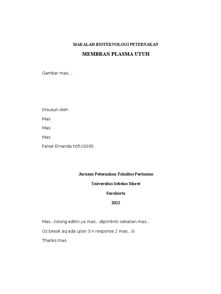 Makalah Bioteknologi Peternakan Doc