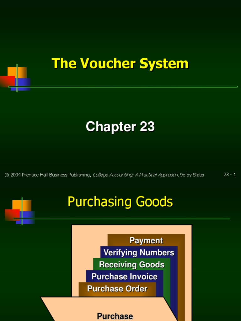 The Voucher System College Accounting A Practical Approach PDF