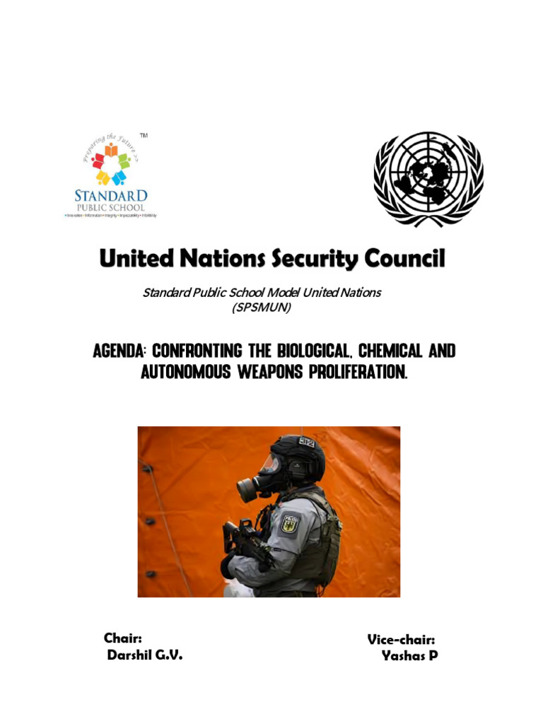 UNSC Agenda: Weapons Proliferation Issues | PDF | Chemical Warfare ...
