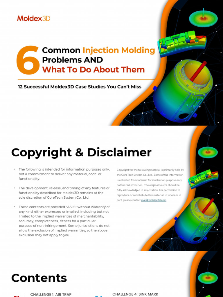 Moldex3D Case Studies on Injection Molding | PDF | Welding | Construction