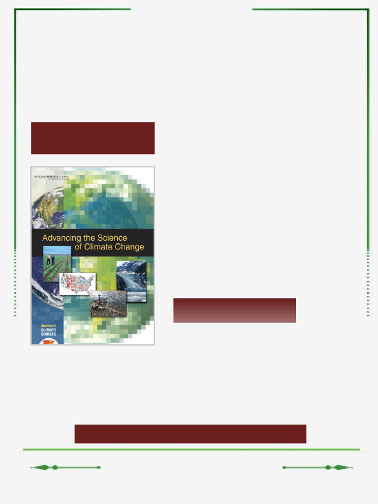 Advancing the Science of Climate Change 1st Edition National Research ...
