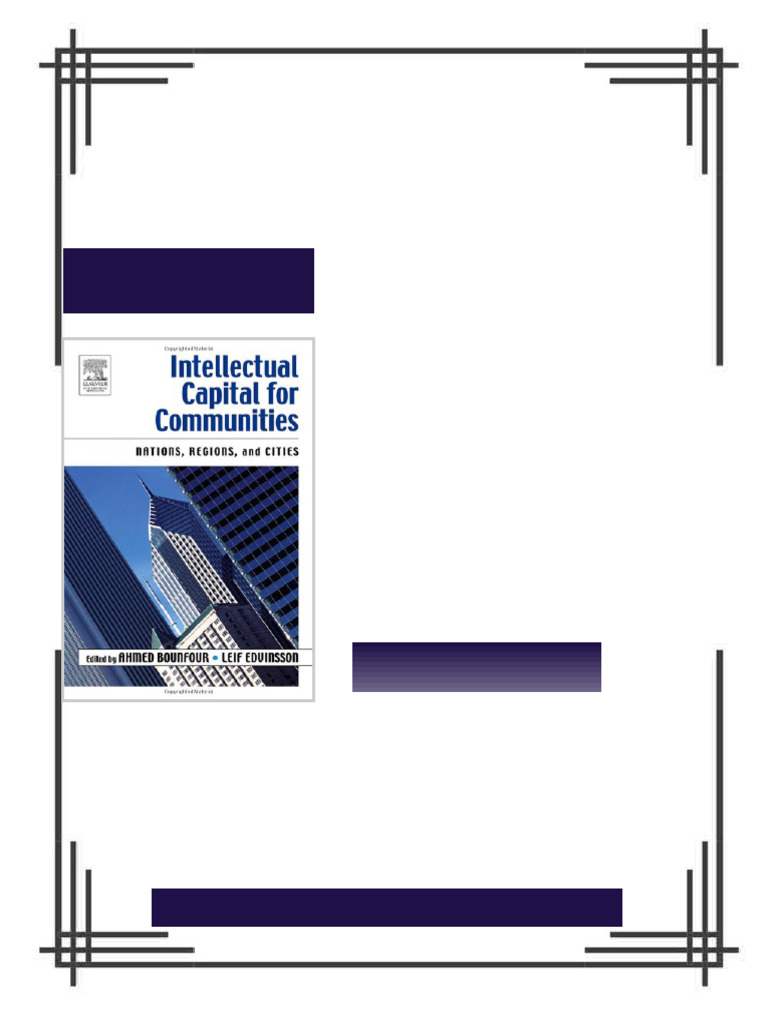 Intellectual Capital for Communities First Edition Nations Regions and ...