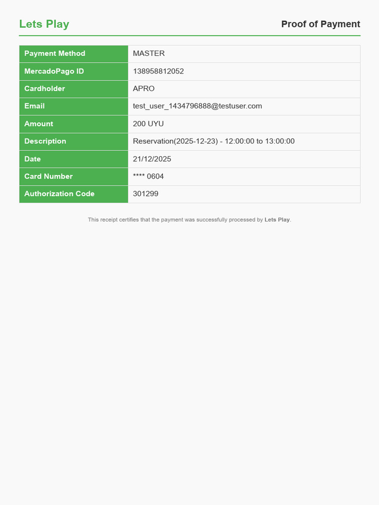 Proof of Payment 3 | PDF