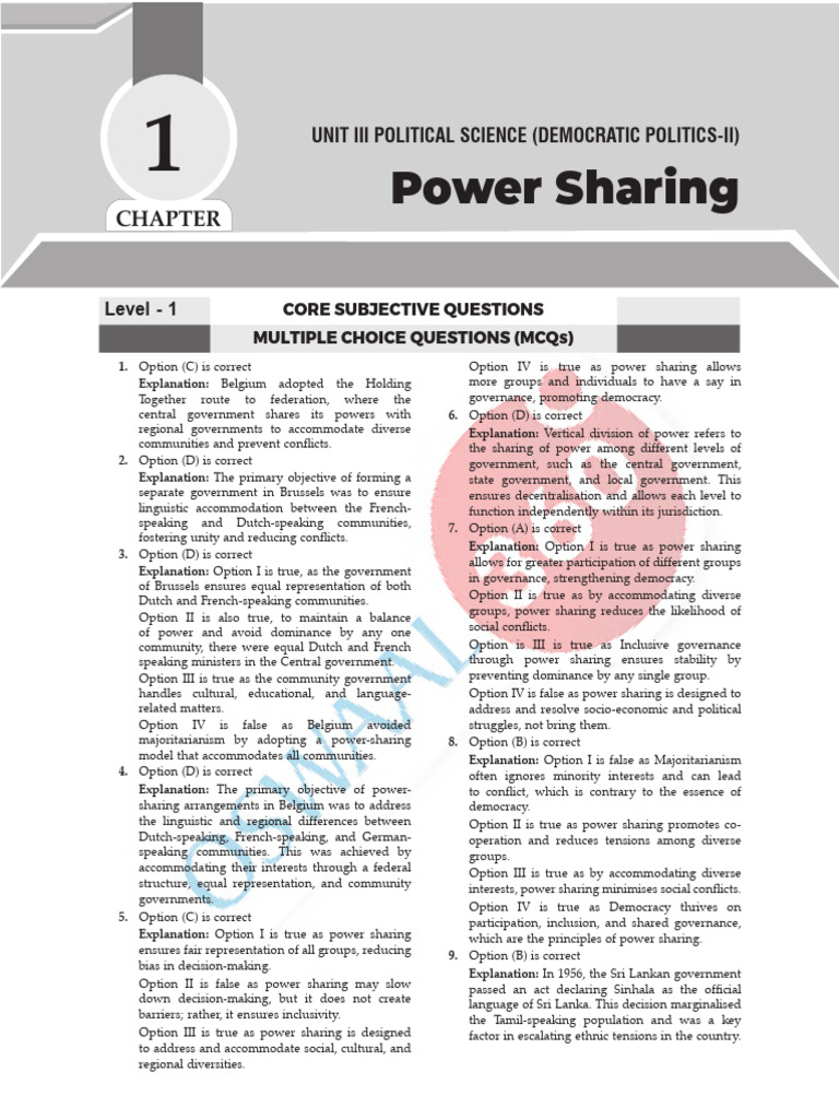Power Sharing in Belgium and Sri Lanka | PDF | Democracy | Political ...