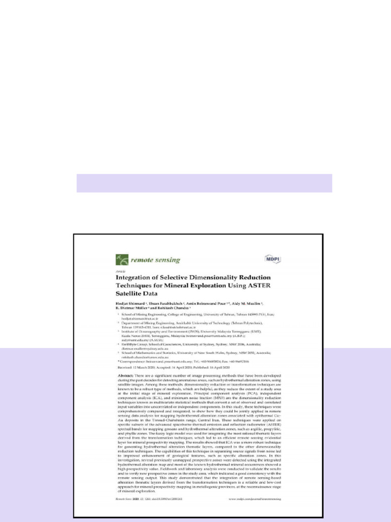 Integration Of Selective Dimensionality Reduction Techniques For ...