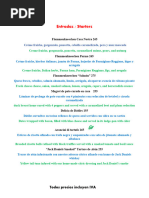 Menú de Saúl Bistro | PDF | ensalada | Queso
