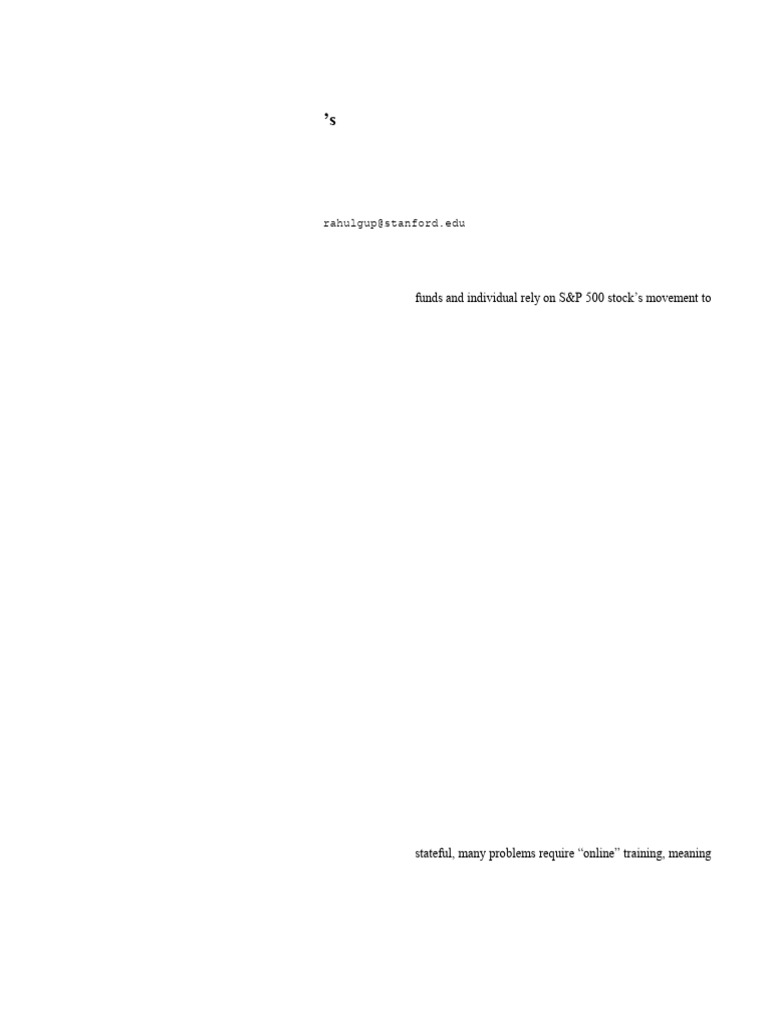 S&P 500 Stock Movement Prediction with CNN | PDF | Deep Learning | Time ...