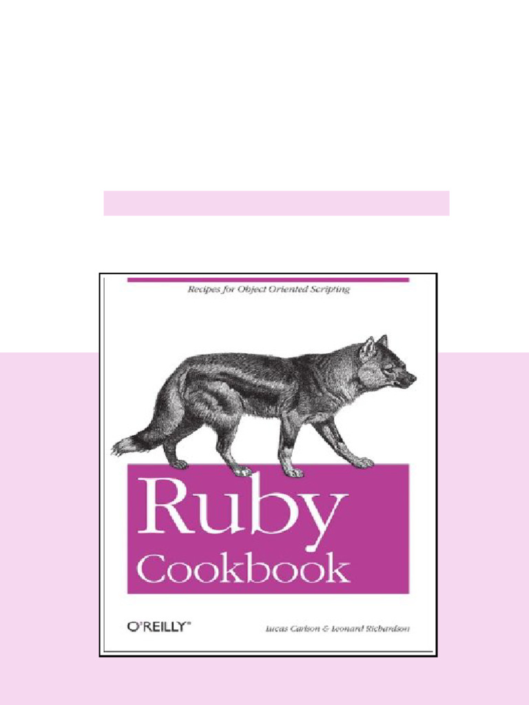 (Ebook) Ruby Cookbook by Lucas Carlson, Leonard Richardson ISBN ...