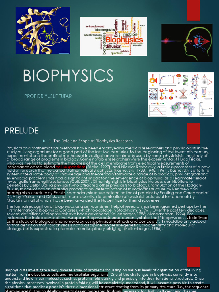 Introduction To Biophysics Committe 1 | PDF | Biophysics | Biology