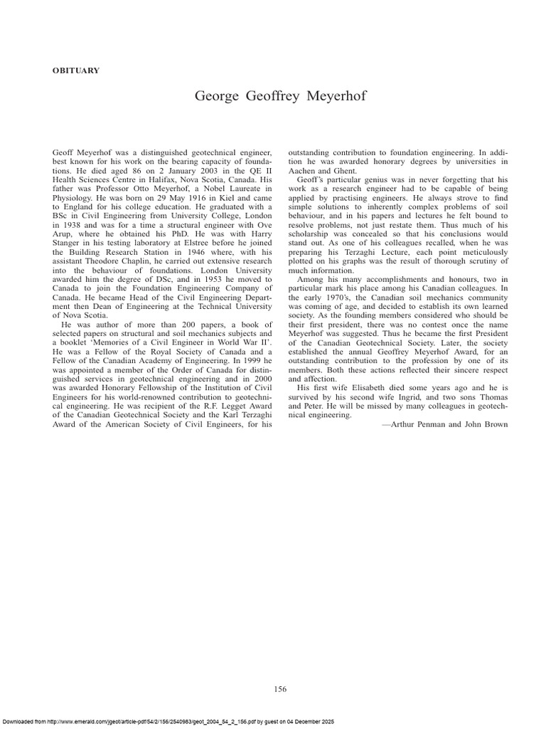 geot_2004_54_2_156 | PDF | Geotechnical Engineering | Engineering