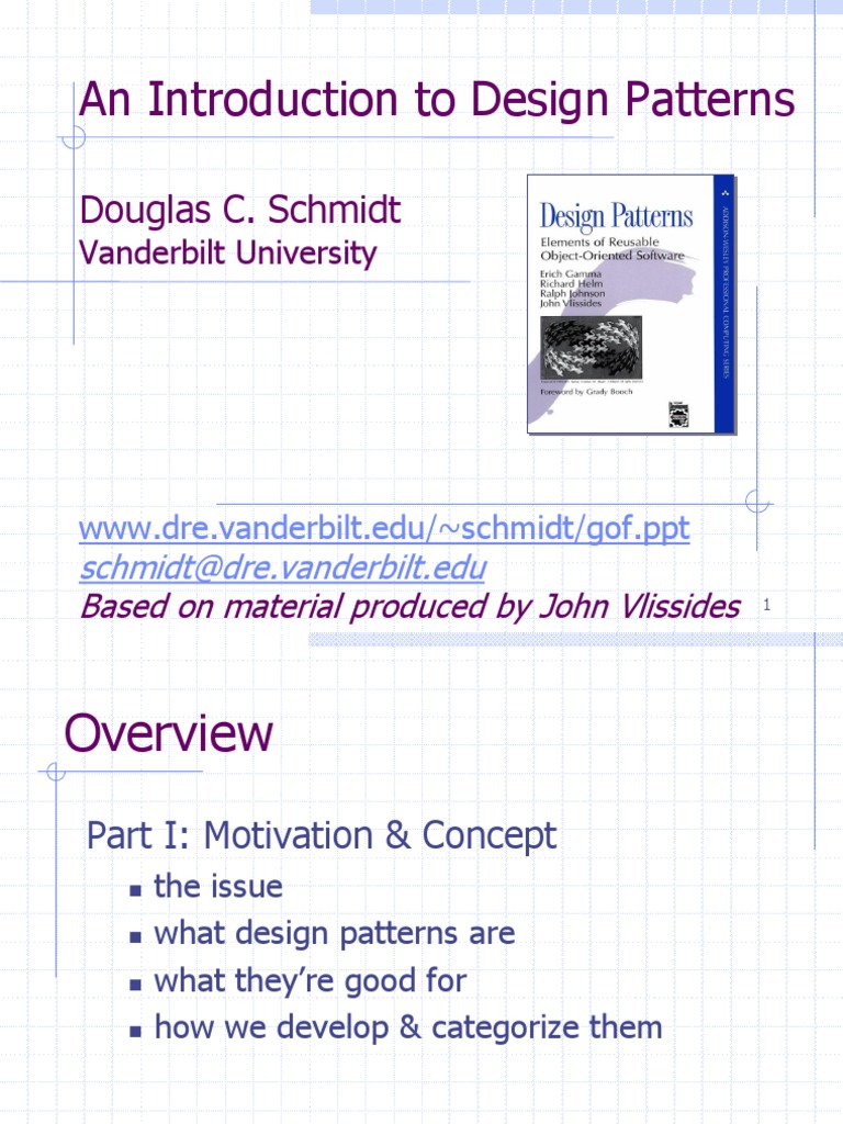 An Introduction To Design Patterns: Douglas C. Schmidt | PDF
