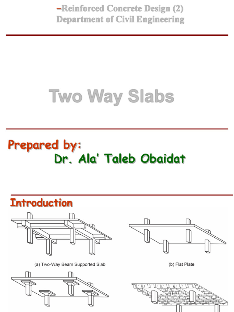 Two-Way Slab Design Procedures | PDF | Beam (Structure) | Column