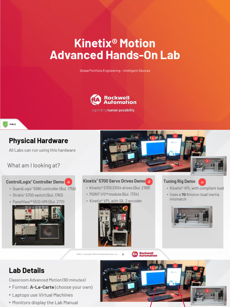 Kinetix® Motion Advanced Lab Overview | PDF | Automation | Computing