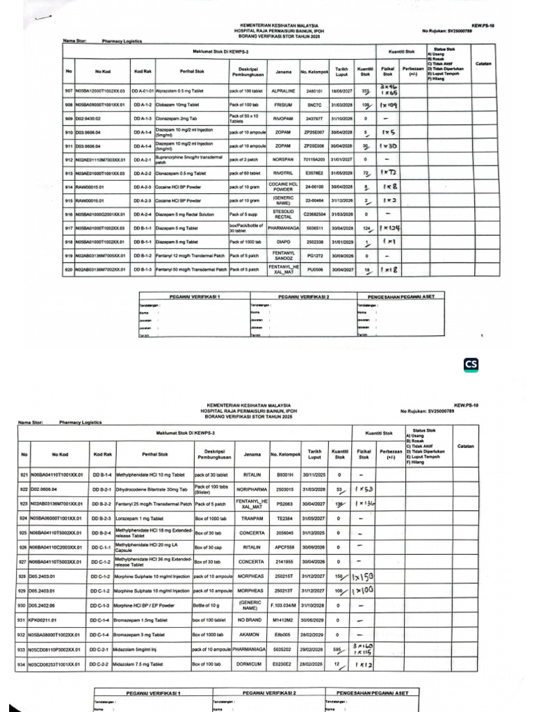 Stock Checking DD | PDF