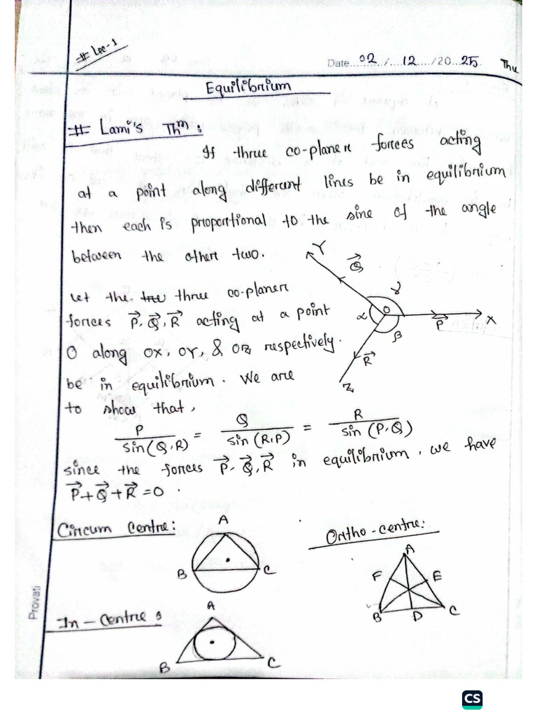 MTH 3106 Mechanics I Lec 1 Tue 2 Dec 2025 Lec 2 Tue 9 Dec 2025 Lec | PDF