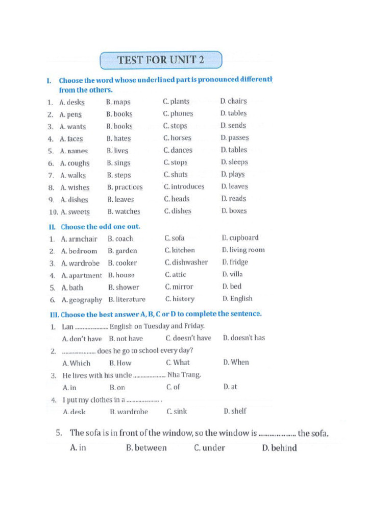 Test Unit 2 | PDF
