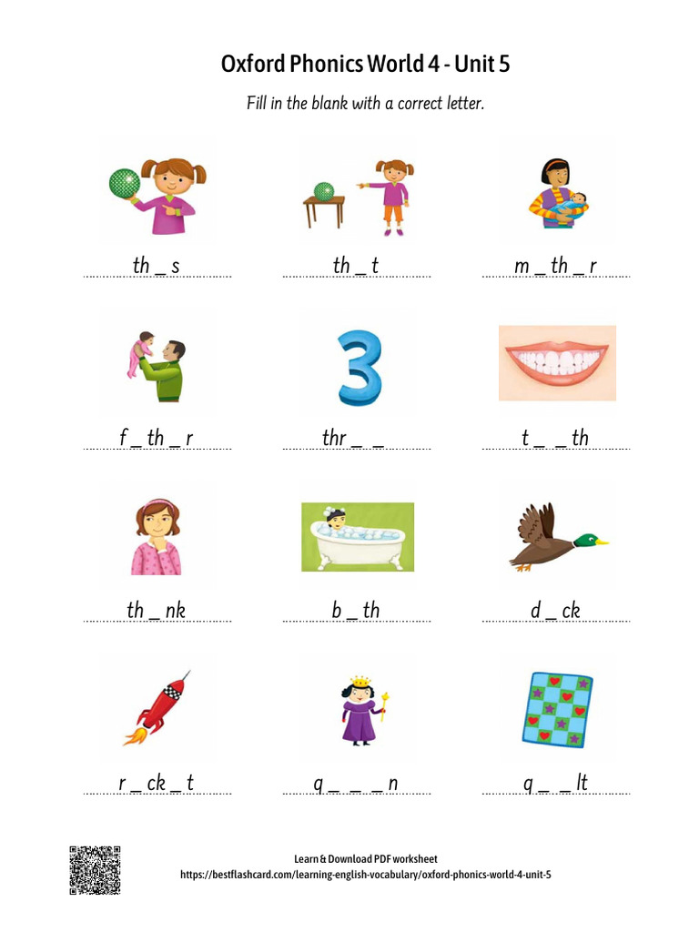 Oxford Phonics World 4 Unit 5 Worksheet | PDF