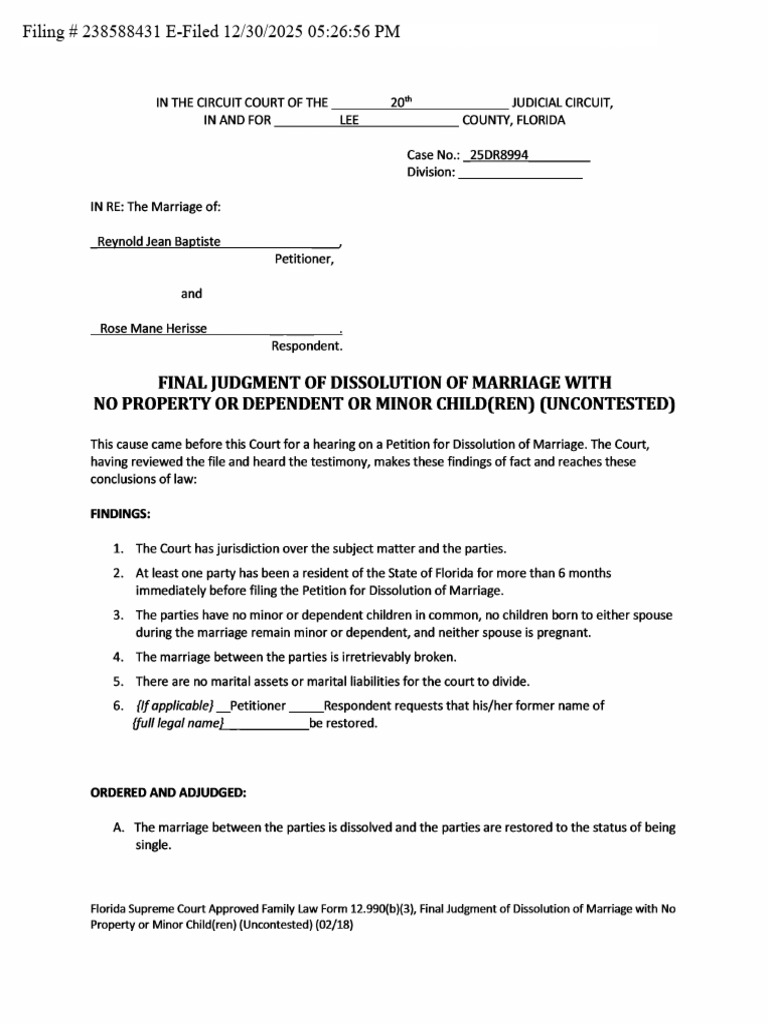 Signed Final Judgment | PDF