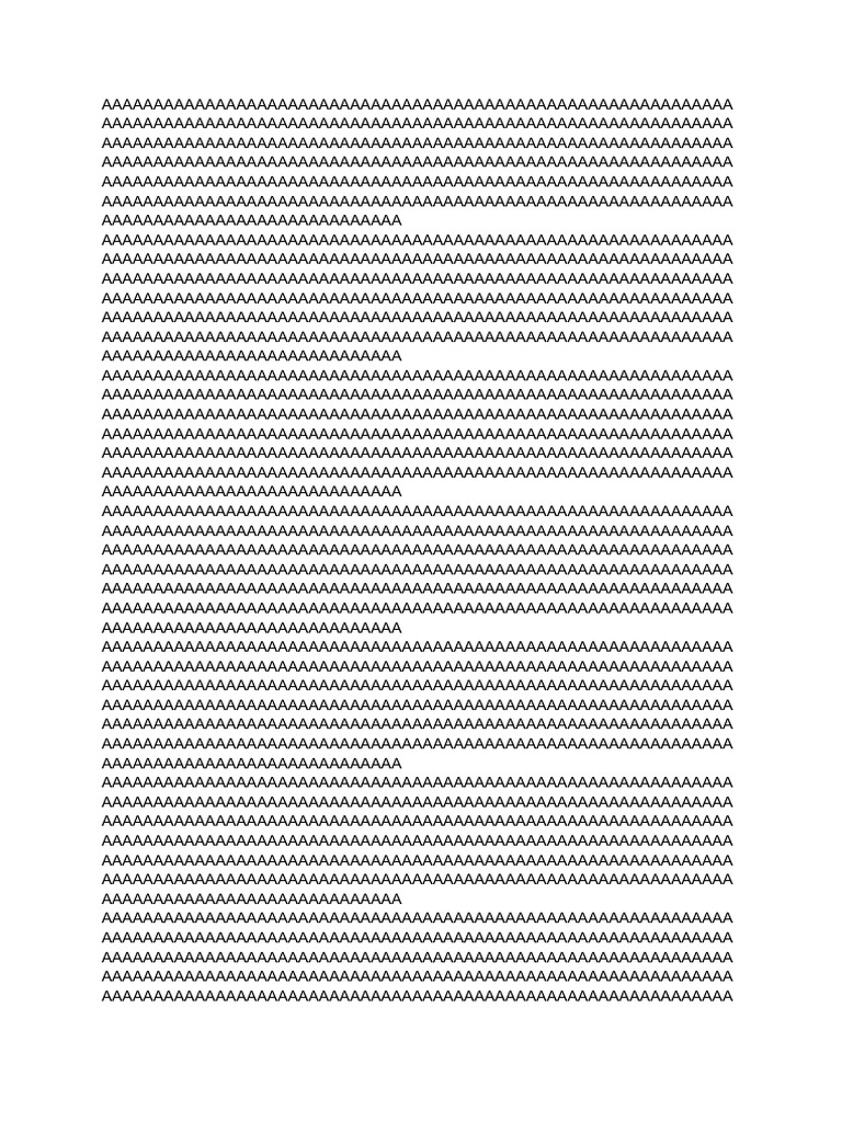 Document of Repeated Characters | PDF
