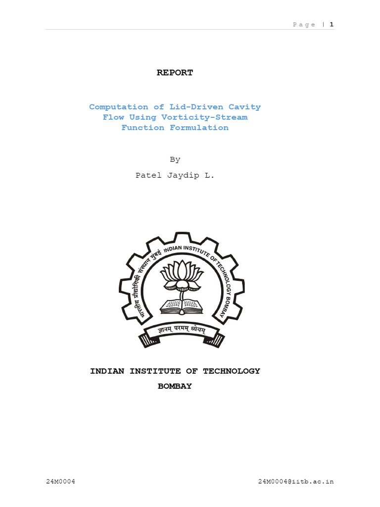 Lid-Driven Cavity Flow Analysis | PDF | Vortices | Fluid Dynamics