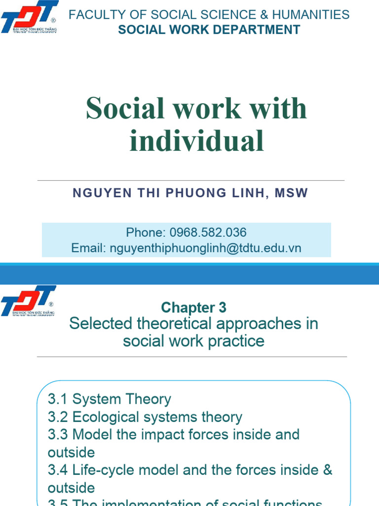 Theoretical Approaches in Social Work | PDF | System | Behavioural Sciences