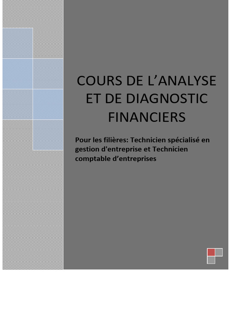 Diagnostic financier : méthodes et objectifs | PDF | Business | Revenu brut