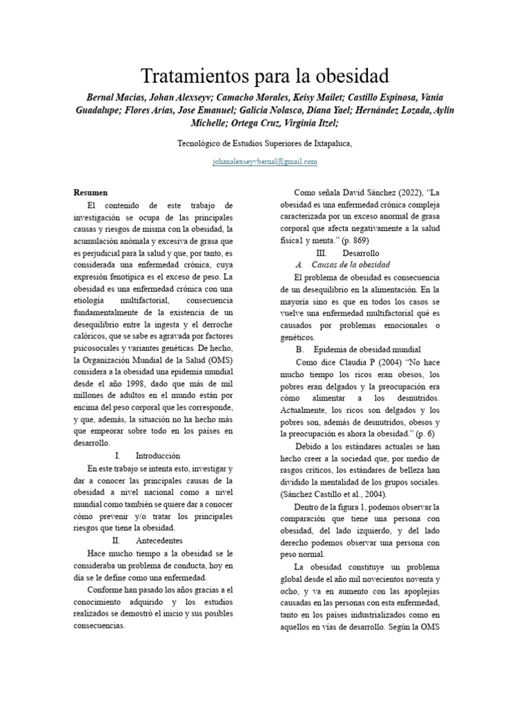 Tratamientos Efectivos para la Obesidad | PDF | Obesidad | Dieta