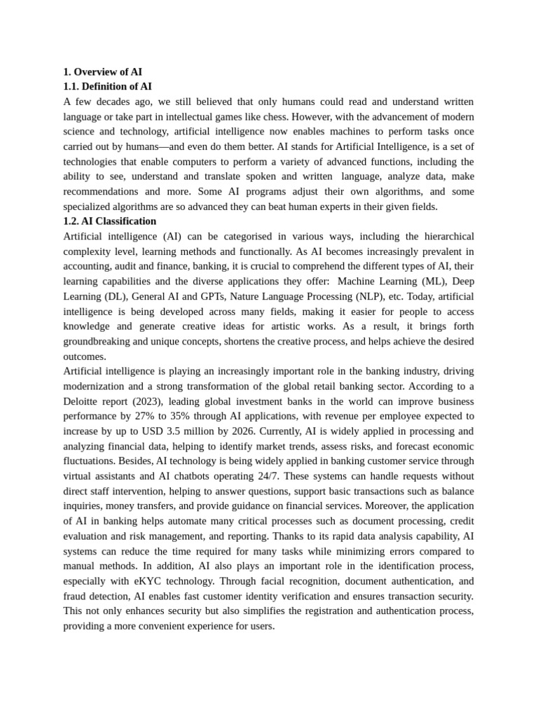AI Applications in Banking Risk Management | PDF | Artificial ...